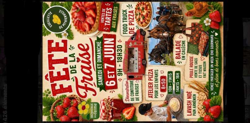 De délicieuses fraises à cueillir!